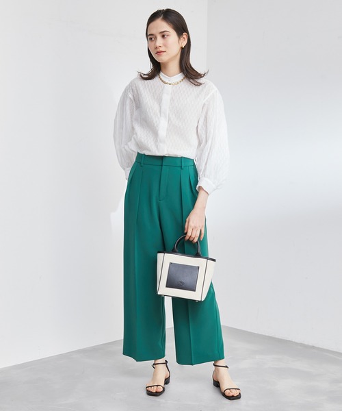 ROPE'（ロペ）の「ギャザースリーブブラウス（シャツ/ブラウス・レディース・ホワイト系その他/サックスブルー/ホワイト・38）」の15枚目の写真