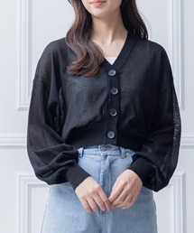 clear | Vネックシアーカーディガン ≪2023SS新作≫(カーディガン/ボレロ)