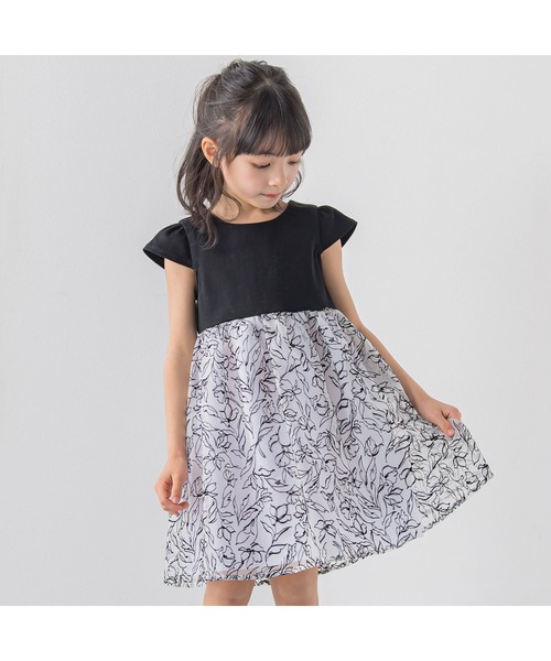 ★一式セット★BeBe 花柄ドレス／120サイズ ジャケット・ブラウス・靴付き ☆一式セット☆BeBe 花柄ドレス／120サイズ ジャケット・ブラウス・靴