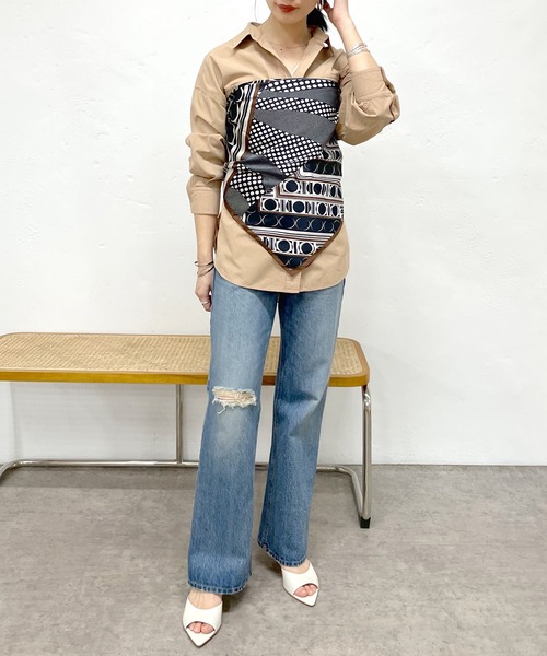 SHENERY（シーナリー）の「ダメージデニムパンツ（デニムパンツ・レディース・ブルー・36/38）」の10枚目の写真