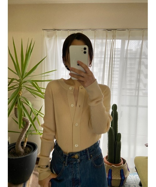 BLACK BY MOUSSY（ブラックバイマウジー）の「sheer cardigan（シアー