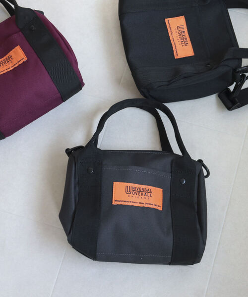 UNIVERSAL OVERALL（ユニバーサルオーバーオール）の「【UNIVERSAL OVERALL/ユニバーサルオーバーオール】ダッフルバッグ（ショルダーバッグ・レディース・ブラック/チャコールグレー/ボルドー・FREE）」の5枚目の写真