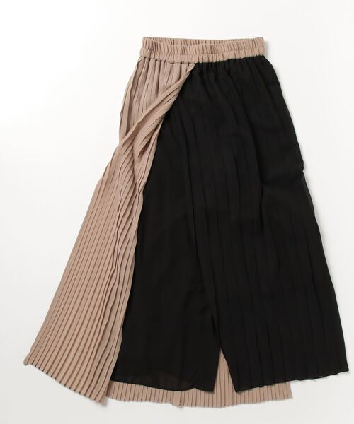 Risley(リズレー)の「Risley/リズレー/ラッププリーツパンツ(その他パンツ・レディース・ブラック/グレー・F)」の4枚目の写真