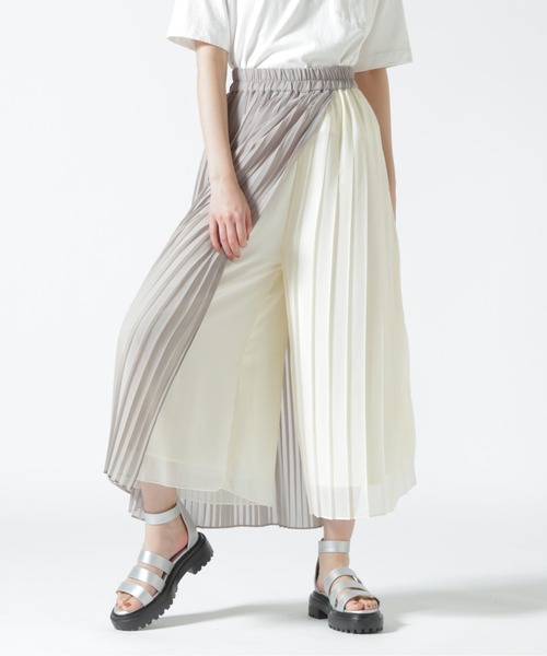 Risley(リズレー)の「Risley/リズレー/ラッププリーツパンツ(その他パンツ・レディース・ブラック/グレー・F)」の10枚目の写真