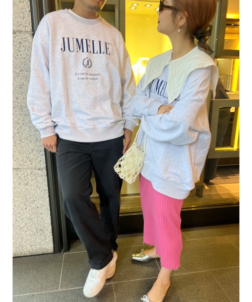 JUMELLE(ジュメロ)の「リブニットスカート(スカート・レディース・アイボリー/ピンク・FREE)」の9枚目の写真