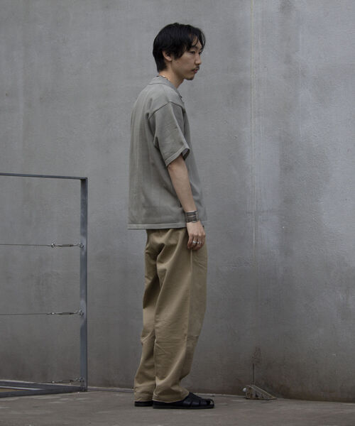 GLOSTER（グロスター）の「【GLOSTER/グロスター】スポンディッシュニット オープンカラーシャツ リラックスフィット（シャツ/ブラウス・メンズ・パープル/ブラック/アイボリー/グレイッシュベージュ・M/L）」の22枚目の写真