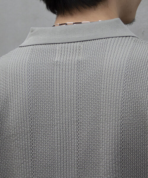 GLOSTER（グロスター）の「【GLOSTER/グロスター】スポンディッシュニット オープンカラーシャツ リラックスフィット（シャツ/ブラウス・メンズ・パープル/ブラック/アイボリー/グレイッシュベージュ・M/L）」の16枚目の写真