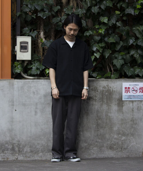 GLOSTER（グロスター）の「【GLOSTER/グロスター】スポンディッシュニット オープンカラーシャツ リラックスフィット（シャツ/ブラウス・メンズ・パープル/ブラック/アイボリー/グレイッシュベージュ・M/L）」の18枚目の写真