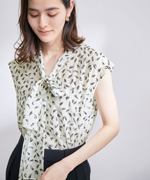 ROPE' | 【雑誌掲載】前後2WAYフレンチスリーブボウタイブラウス/セットアップ対応(シャツ/ブラウス)