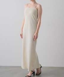 NEUNAドレスセットワンピース ニアナ niana ベルト付オーガンジー重ねレースワンピースドレス