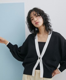 【WEB限定(一部店舗展開あり)】シングルボタンカーディガン