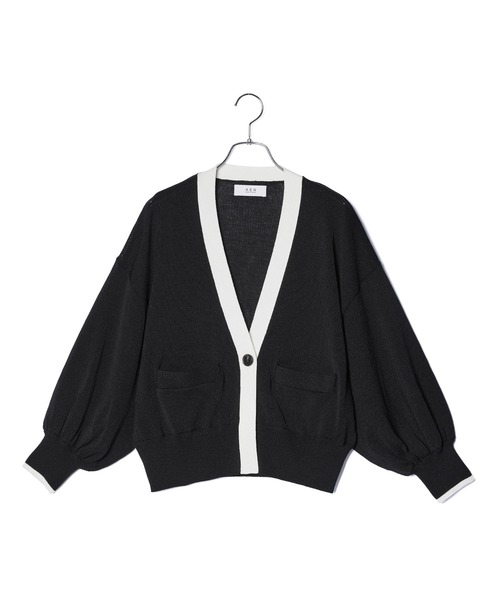 ADAM ET ROPE'(アダムエロペ)の「【WEB限定(一部店舗展開あり)】シングルボタンカーディガン(カーディガン/ボレロ・レディース・ホワイト/ブラック/ブラック系その他・FREE)」の11枚目の写真