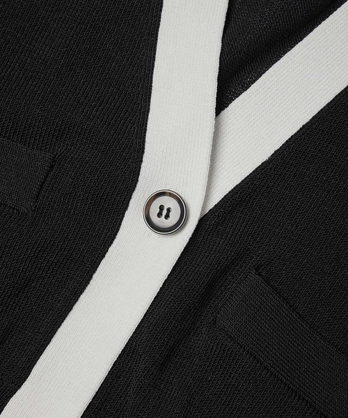 ADAM ET ROPE'(アダムエロペ)の「【WEB限定(一部店舗展開あり)】シングルボタンカーディガン(カーディガン/ボレロ・レディース・ホワイト/ブラック/ブラック系その他・FREE)」の17枚目の写真
