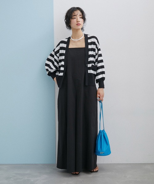 ADAM ET ROPE'(アダムエロペ)の「【WEB限定(一部店舗展開あり)】シングルボタンカーディガン(カーディガン/ボレロ・レディース・ホワイト/ブラック/ブラック系その他・FREE)」の22枚目の写真