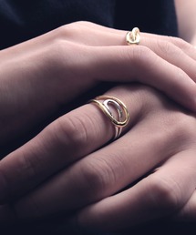 YArKA（ヤーカ）の「【YArKA/ヤーカ】fusion of artificial and natural curve ring [yuga du] / 曲線融合リング（リング）」