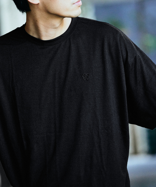 417 EDIFICE（フォーワンセブンエディフィス）の「【WOOLLABO / ウールラボ】別注  ハイブリッドメリノウールラウンドTシャツ（Tシャツ/カットソー・メンズ・チャコールグレー/ブラック・MEDIUM/LARGE/X-LARGE）」の2枚目の写真