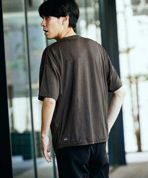 417 EDIFICE（フォーワンセブンエディフィス）の「【WOOLLABO / ウールラボ】別注  ハイブリッドメリノウールラウンドTシャツ（Tシャツ/カットソー・メンズ・チャコールグレー/ブラック・MEDIUM/LARGE/X-LARGE）」の12枚目の写真