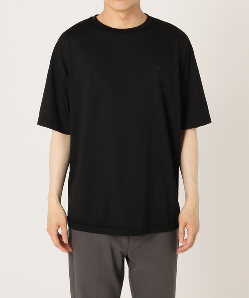 417 EDIFICE（フォーワンセブンエディフィス）の「【WOOLLABO / ウールラボ】別注  ハイブリッドメリノウールラウンドTシャツ（Tシャツ/カットソー・メンズ・チャコールグレー/ブラック・MEDIUM/LARGE/X-LARGE）」の14枚目の写真