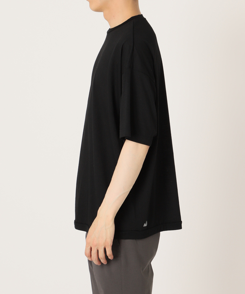 417 EDIFICE（フォーワンセブンエディフィス）の「【WOOLLABO / ウールラボ】別注  ハイブリッドメリノウールラウンドTシャツ（Tシャツ/カットソー・メンズ・チャコールグレー/ブラック・MEDIUM/LARGE/X-LARGE）」の15枚目の写真