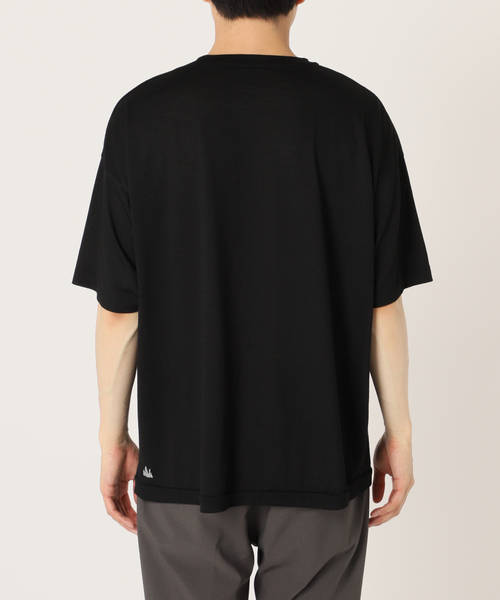 417 EDIFICE（フォーワンセブンエディフィス）の「【WOOLLABO / ウールラボ】別注  ハイブリッドメリノウールラウンドTシャツ（Tシャツ/カットソー・メンズ・チャコールグレー/ブラック・MEDIUM/LARGE/X-LARGE）」の16枚目の写真