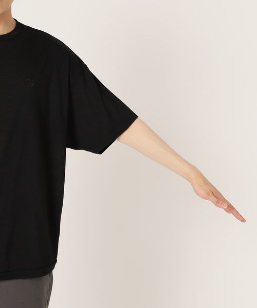 417 EDIFICE（フォーワンセブンエディフィス）の「【WOOLLABO / ウールラボ】別注  ハイブリッドメリノウールラウンドTシャツ（Tシャツ/カットソー・メンズ・チャコールグレー/ブラック・MEDIUM/LARGE/X-LARGE）」の19枚目の写真