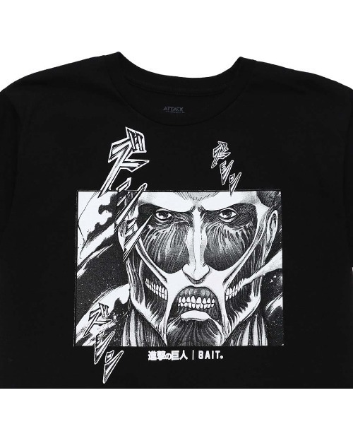 BAIT（ベイト）の「BAIT × 進撃の巨人  COLOSSAL TEE 235-AOT-TEE-001（Tシャツ/カットソー・メンズ・ブラック/グレー・LARGE/SMALL/XX-LARGE/X-LARGE/MEDIUM）」の4枚目の写真