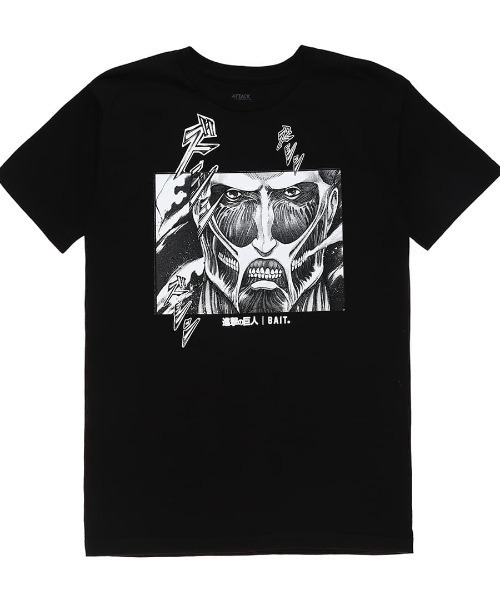 BAIT（ベイト）の「BAIT × 進撃の巨人  COLOSSAL TEE 235-AOT-TEE-001（Tシャツ/カットソー・メンズ・ブラック/グレー・LARGE/SMALL/XX-LARGE/X-LARGE/MEDIUM）」の3枚目の写真