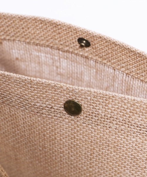 shopnikoniko（ショップニコニコ）の「Lovers オリジナルロゴ ジュートバッグ（トートバッグ・レディース・ベージュ・フリー）」の8枚目の写真