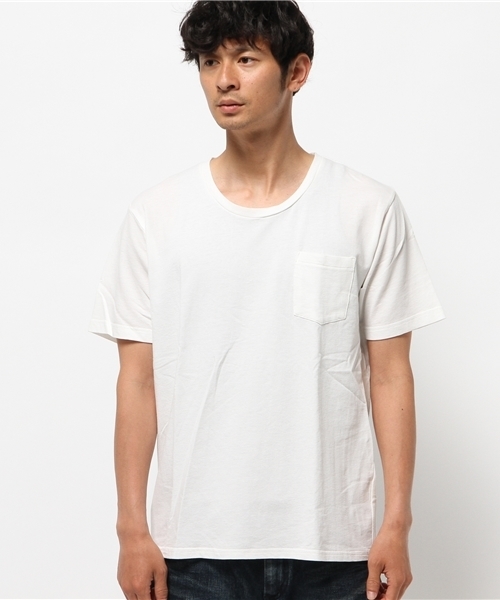 OUTLET(アウトレット)の「【Ciaopanic】NVS製品染メU/NポケTee(Tシャツ/カットソー・メンズ・グリーン/ホワイト・LARGE)」の3枚目の写真