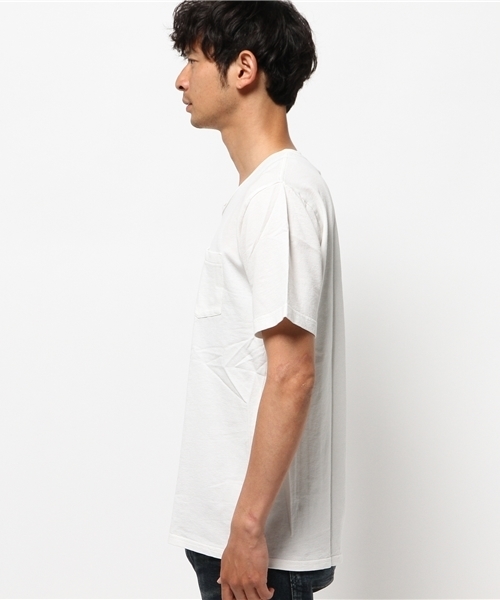 OUTLET(アウトレット)の「【Ciaopanic】NVS製品染メU/NポケTee(Tシャツ/カットソー・メンズ・グリーン/ホワイト・LARGE)」の4枚目の写真