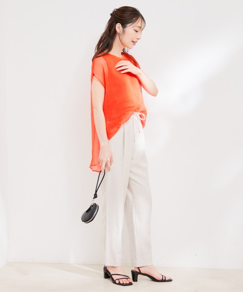 【洗える】楊柳シアードッキングプルオーバー