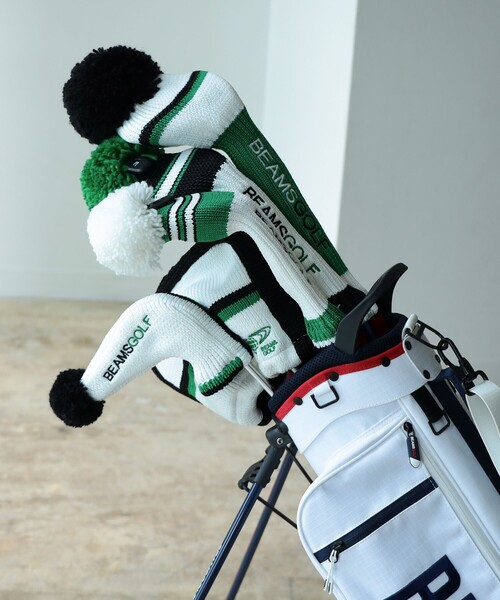 Beams Golf 2枚セット BEAMS GOLF / ニット パターカバー 2（ピン型）（ゴルフグッズ