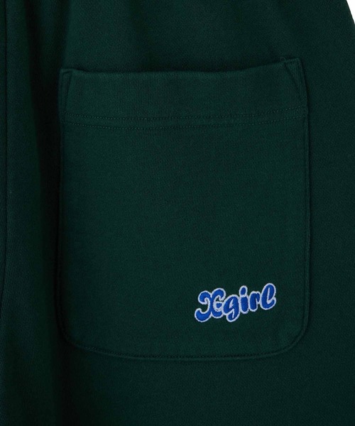X-girl（エックスガール）の「KNEE SLIT SWEAT PANTS（スウェットパンツ・レディース・ブラウン/チャコール/グリーン・S/M）」の21枚目の写真