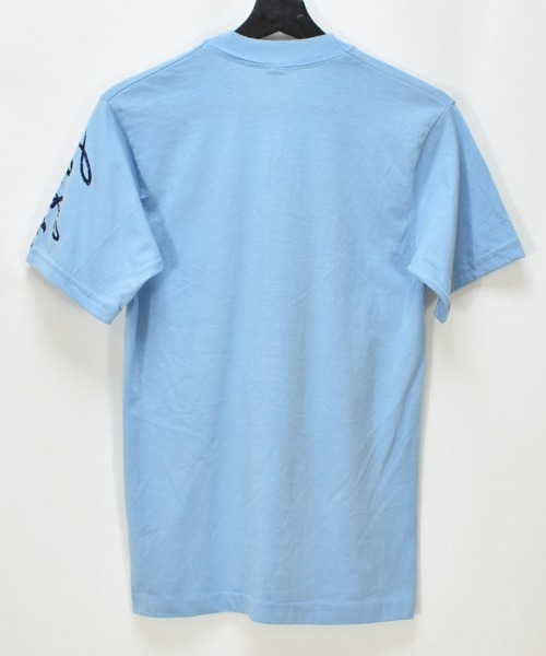 VINTAGE（ヴィンテージ）の「【ヴィンテージ古着】80's ヴィンテージプリントTシャツ USA製 犬 Embrasse-moi! Je parles francais（Tシャツ/カットソー・メンズ・ブルー・MEDIUM）」の5枚目の写真