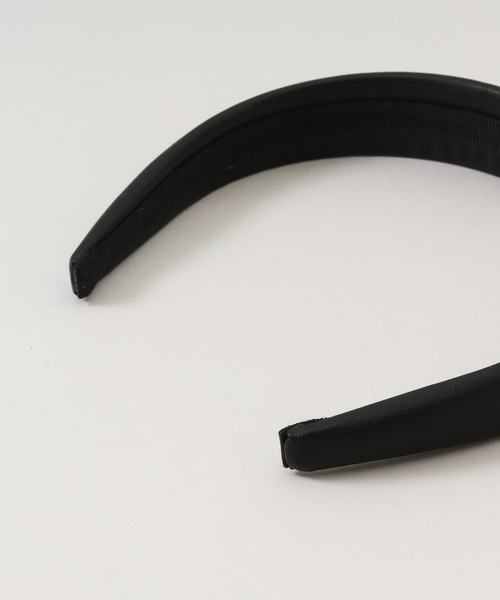 SLOBE IENA（スローブイエナ）の「【MARZOLINE MILANO/マルツォリーネ ミラノ】 ECO LEATHER  HEADBAND(3cm)（その他小物・レディース・ブラック・FREE）」の3枚目の写真