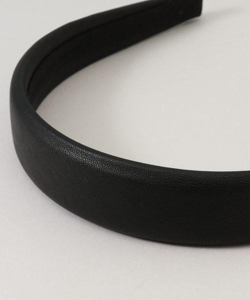SLOBE IENA（スローブイエナ）の「【MARZOLINE MILANO/マルツォリーネ ミラノ】 ECO LEATHER  HEADBAND(3cm)（その他小物・レディース・ブラック・FREE）」の5枚目の写真