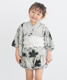 SOUBIEN(ソウビエン)のセパレート浴衣セット ベビー キッズ 上下セット(上着+カボチャパンツ+帯)3点セット(浴衣)