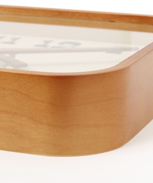 BAYFLOW（ベイフロー）の「BFマゲキフレームスクエアクロック（掛け時計・レディース・ブラウン・0）」の4枚目の写真