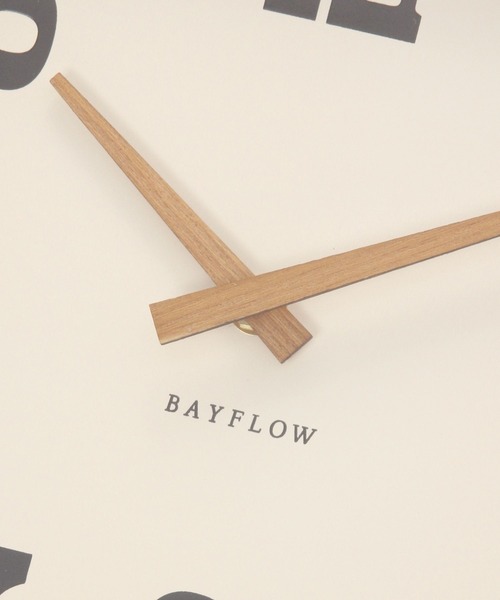 BAYFLOW（ベイフロー）の「BFマゲキフレームスクエアクロック（掛け時計・レディース・ブラウン・0）」の6枚目の写真
