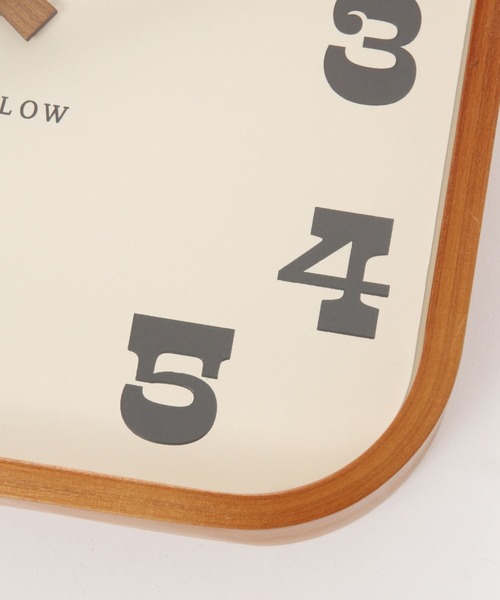 BAYFLOW（ベイフロー）の「BFマゲキフレームスクエアクロック（掛け時計・レディース・ブラウン・0）」の7枚目の写真
