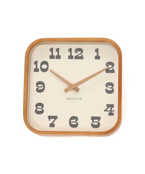 BAYFLOW（ベイフロー）の「BFマゲキフレームスクエアクロック（掛け時計・レディース・ブラウン・0）」の12枚目の写真