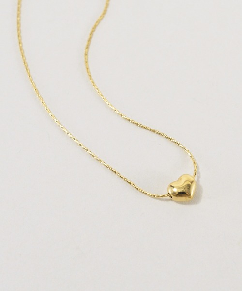 styiro（スタイロ）の「水に強く変色しにくい 金属アレルギー対応サージカルステンレス316L ハートワントップネックレス（ネックレス・レディース・ゴールド/シルバー・FREE）」の3枚目の写真