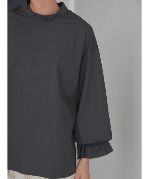 AMERICAN HOLIC（アメリカンホリック）の「バックボタンキャンディースリーブブラウス（シャツ/ブラウス・レディース・テラコッタ/チャコールグレー・L/M）」の11枚目の写真