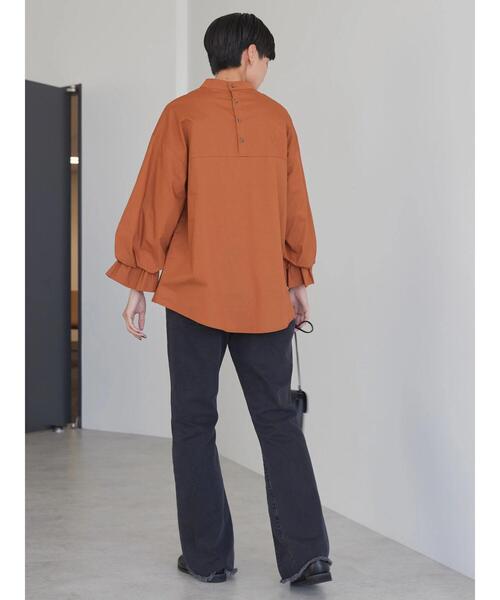 AMERICAN HOLIC（アメリカンホリック）の「バックボタンキャンディースリーブブラウス（シャツ/ブラウス・レディース・テラコッタ/チャコールグレー・L/M）」の20枚目の写真