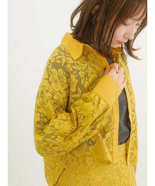新品＊Masaco Teranishi ＊花柄レースシャツ 半袖 Te chichi TERRASSE（テチチテラス）の「花柄レースシャツ