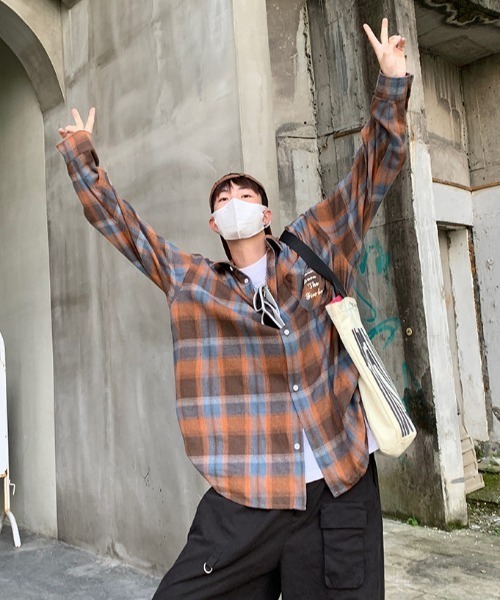 セール】ワンポイントロゴオンブレチェックシャツ（シャツ/ブラウス