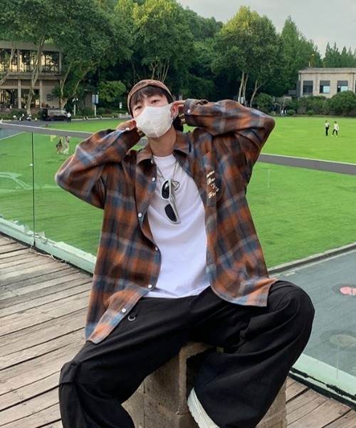 セール】ワンポイントロゴオンブレチェックシャツ（シャツ/ブラウス