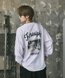 【新柄追加】 AW 8ボール / ダイス / レコード / フォト ワンポイント刺繍 / バックプリント ビッグシルエットロンT カットソー ユニセックス【ILL'S】