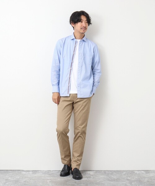 NOLLEY'S goodman（ノーリーズグッドマン）の「パラシュートボタン カッタウェイシャツ（シャツ/ブラウス・メンズ・ブルー/ネイビー/ホワイト系その他・L/M/S/XL）」の12枚目の写真