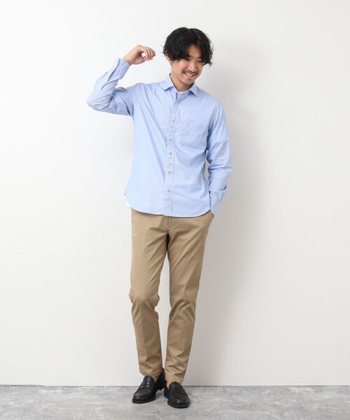 NOLLEY'S goodman（ノーリーズグッドマン）の「パラシュートボタン カッタウェイシャツ（シャツ/ブラウス・メンズ・ブルー/ネイビー/ホワイト系その他・L/M/S/XL）」の14枚目の写真